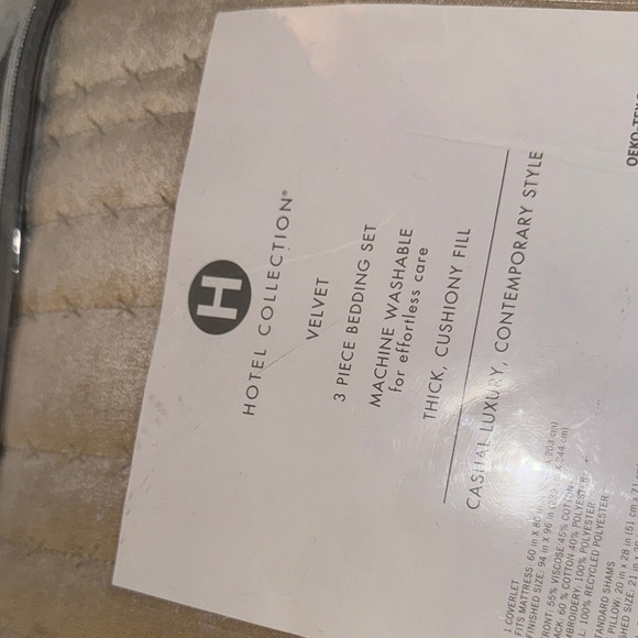 Hotel Collection Tan Quilted Bedding Set - Picture 9 of 9